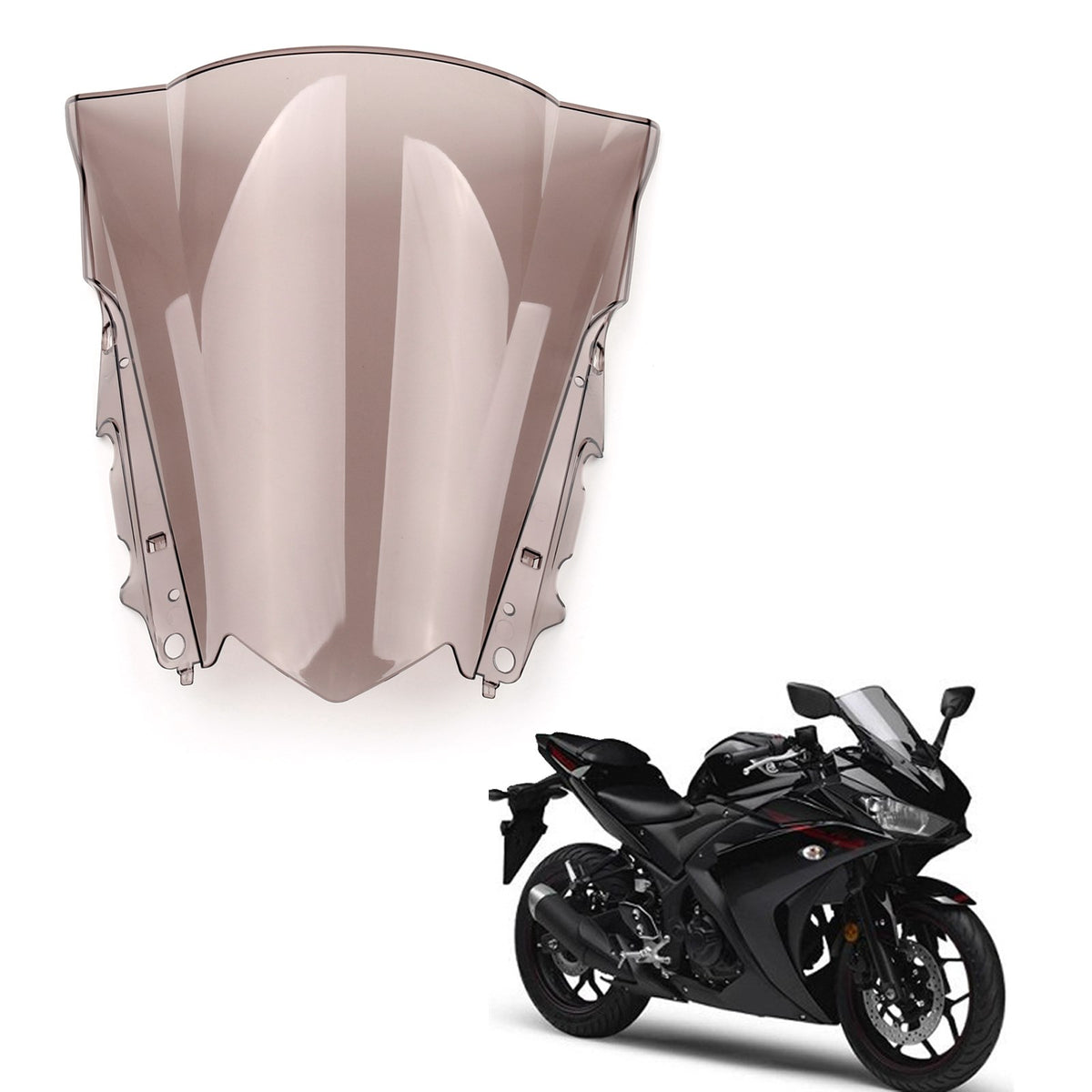 2014–2018 Yamaha YZF-R25 2015–2018 YZF-R3 Windschutzscheibe
