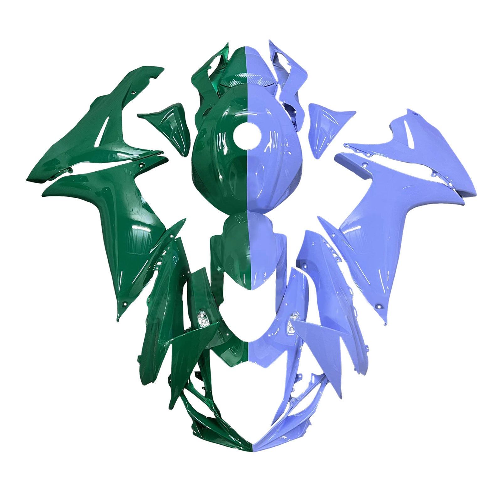 Amotopart 2011-2025 Suzuki GSXR 600/750 Hellblau Green Abzugskit