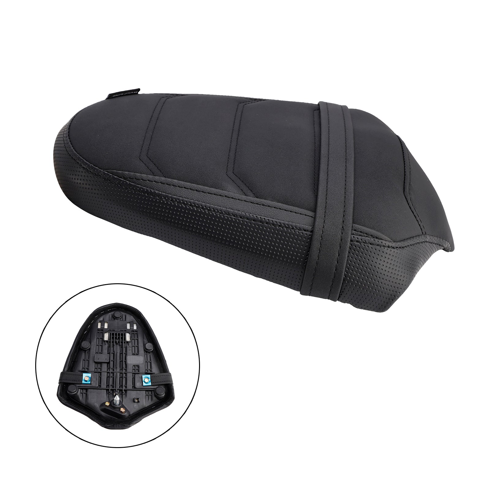 2024-2025 Triumph Daytona 660 Baksätet Passagerarkudde Flat Pu White Red