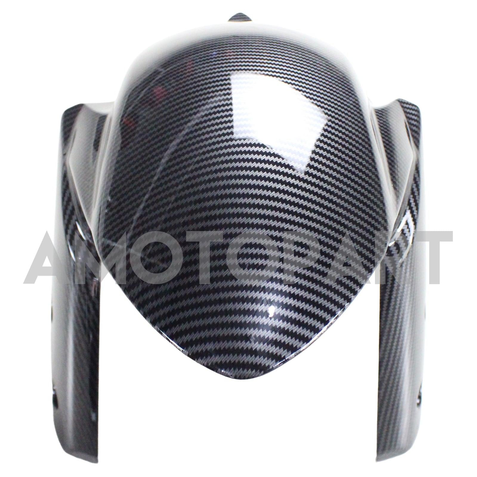 Amotopart 2011-2024 Suzuki GSXR 600/750 Kit de carenado negro de fibra de carbono