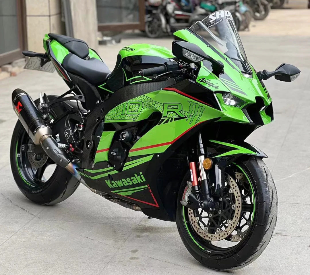 Amotopart 2021-2024 Kawasaki ZX 10RR ZX 10R ブラック レッド グリーン フェアリングキット