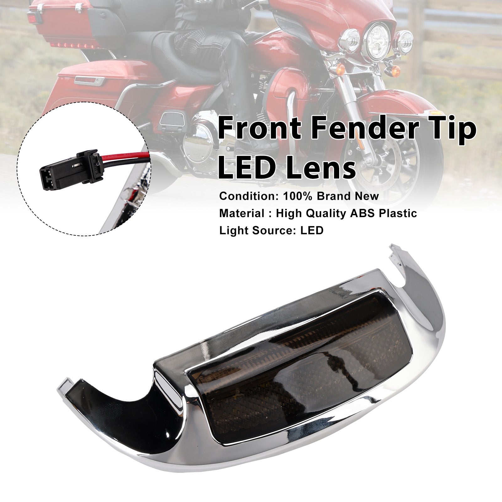 2014–2023 Electra Glide Ultra Limited, niedrige vordere Kotflügelspitze, LED-Linsen-Passform