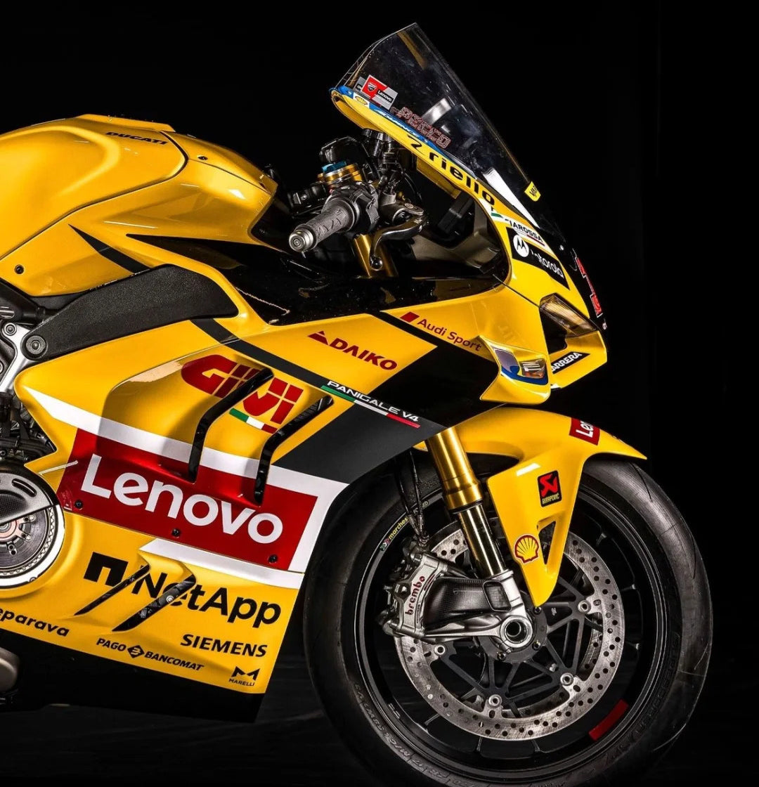 Amotopart Ducati 22-24 Panigale V4 V4S & 23-24 Panigale V4SP V4R Black Yellow Red Fairing Kit