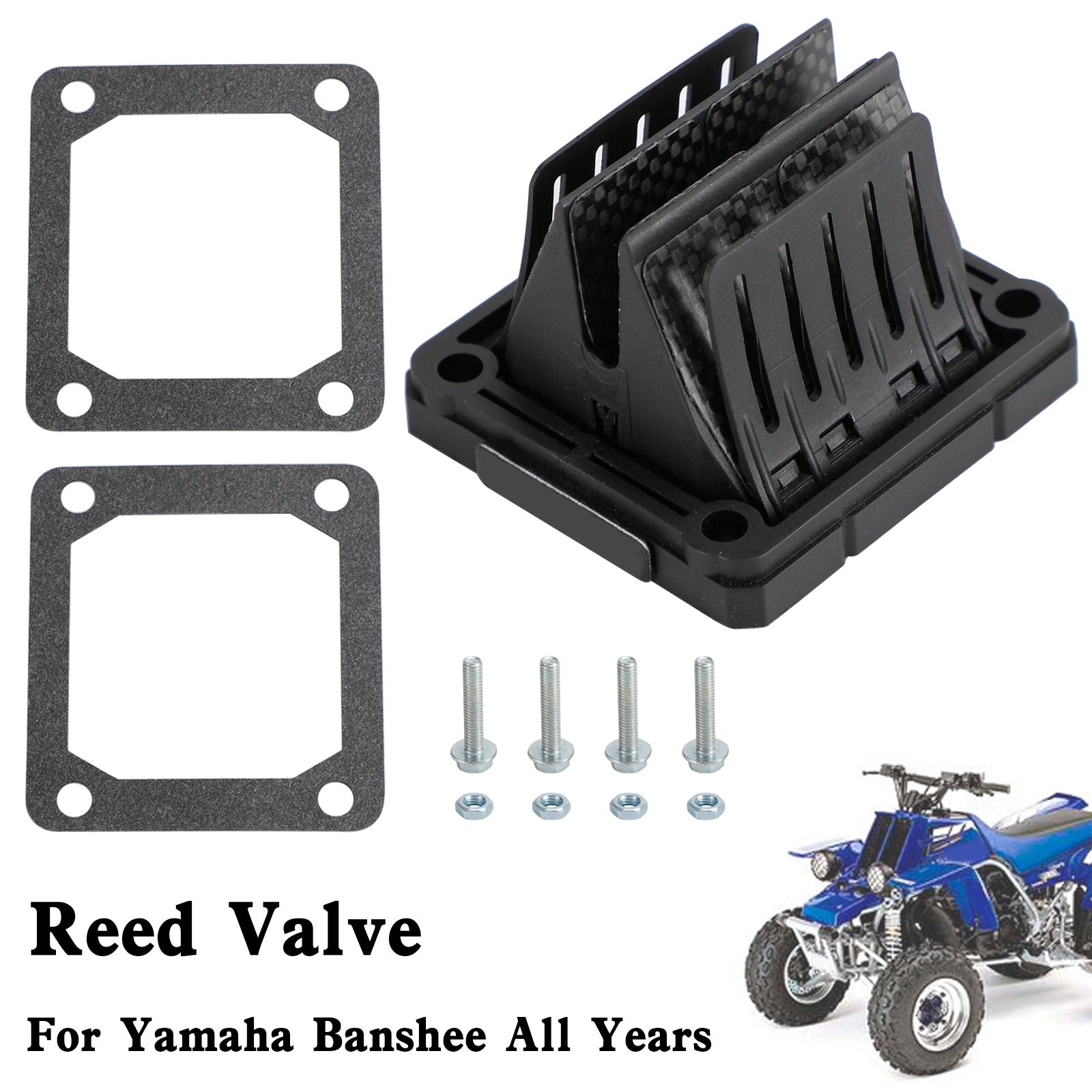 Alla år Yamaha YFZ 350 Banshee V4144-2 Reed Ventil System