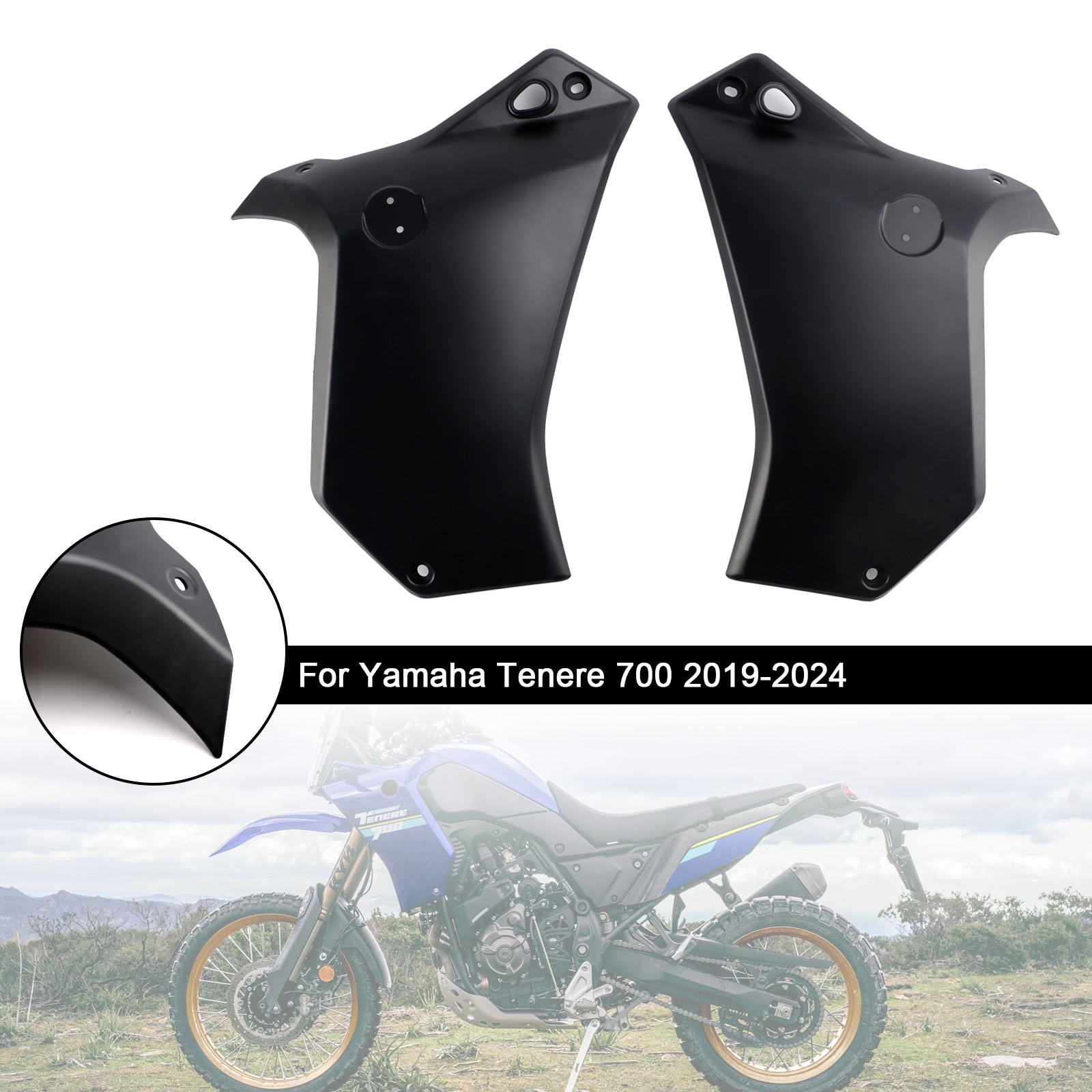 2019-2024 Yamaha Tenere 700 Side Frame Panel Protector Fairings Cover