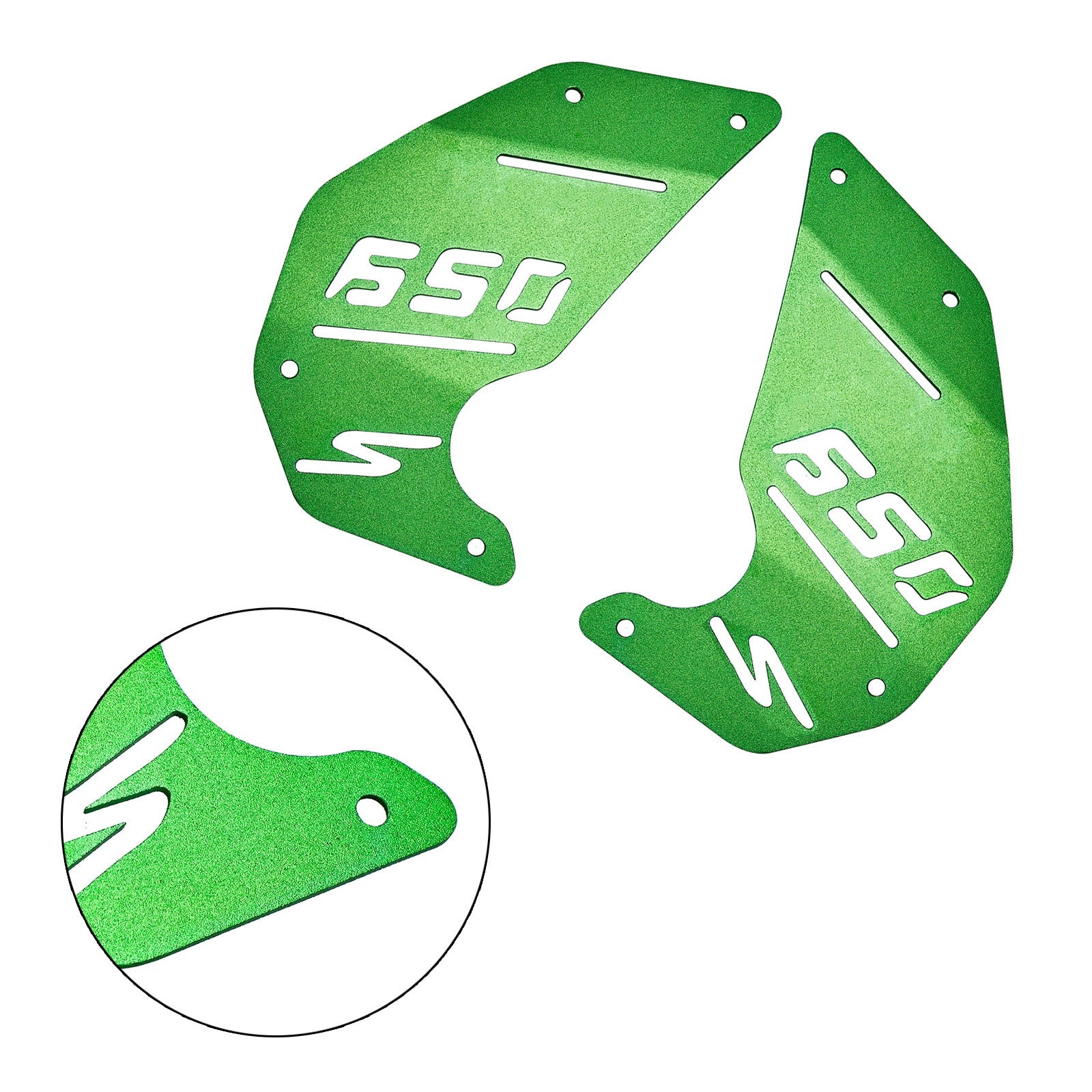 Panneau latéral de plaque de couverture de moteur vert pour Kawasaki Vulcan S En650 Vn650 15-22 Cafe