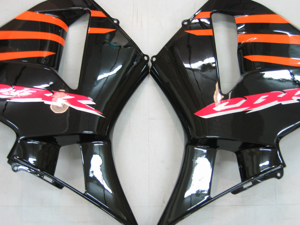 Amotopart 2005-2006 Honda CBR600RR Kit de carénage noir et orange