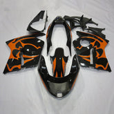 Amotopart 1996-2007 CBR1100XX SuperBlackBird Honda Black&Orange Fairing Kit