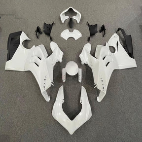 Amotopart Kit carena Ducati Panigale 20-21 V4 V4S &amp; 21-22 V4SP &amp; 19-22 Panigale V4R Bianco lucido Nero