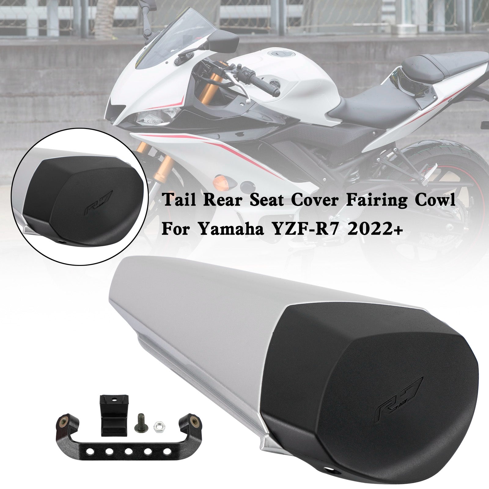 22-23 YAMAHA YZF R7 Tail Rear Seat Cover Fairing Cowl