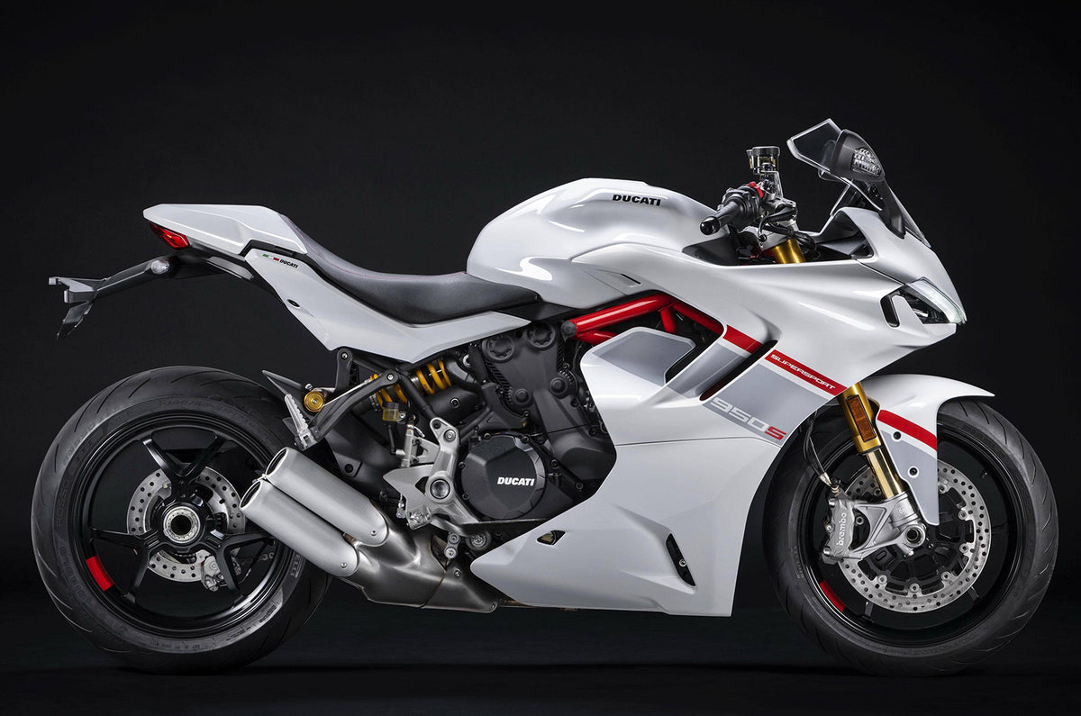 Amotopart 2021-2024 Ducati Supersport 950 / 950S Weiß Rot Verkleidungssatz