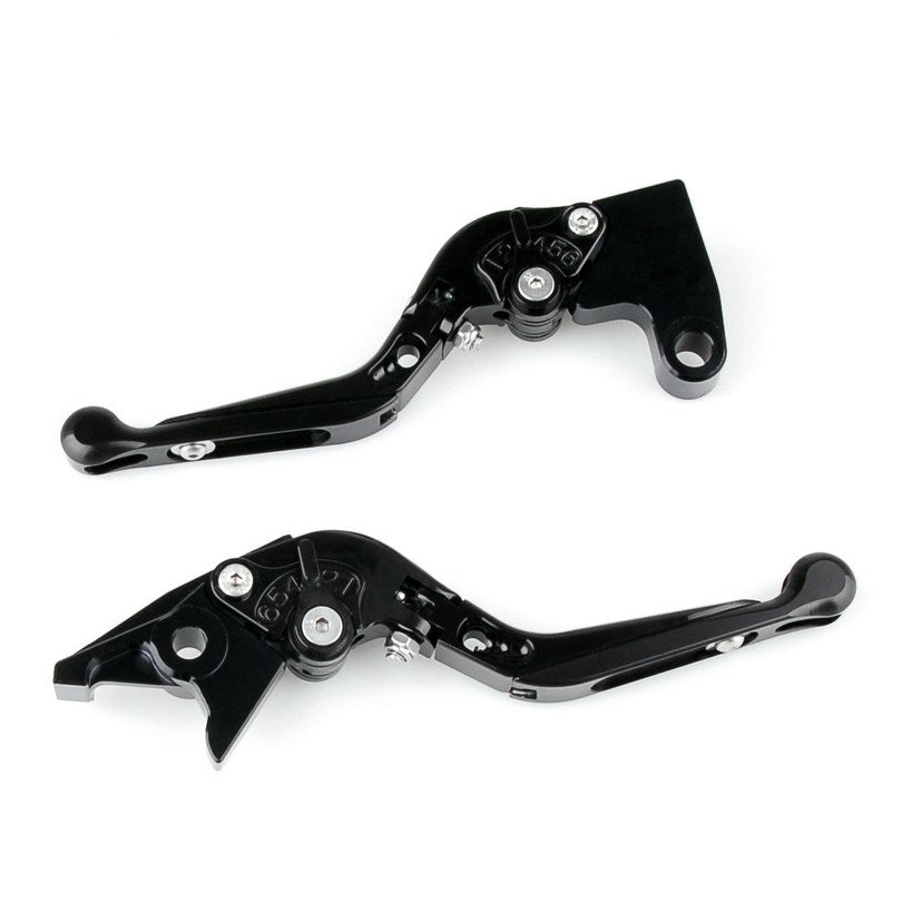 Yamaha R1 R6 R6S FZ1 Adjustable Folding Extendable Brake Clutch Levers Black