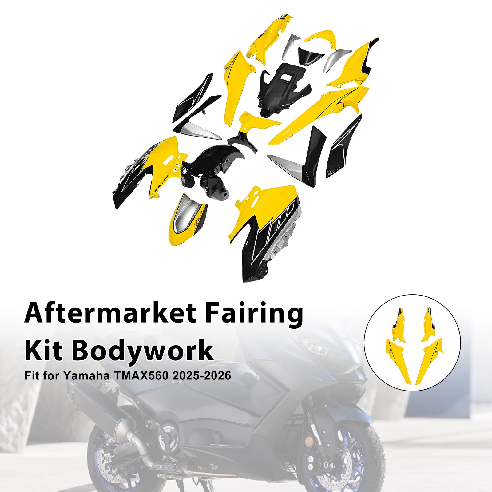 Amotopart 2025-2026 Yamaha TMAX560 Fairing Kit Collection