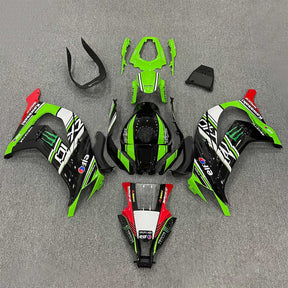 Amotopart 2011-2015 Kawasaki ZX10R Green&Black Style5 Fairing Kit