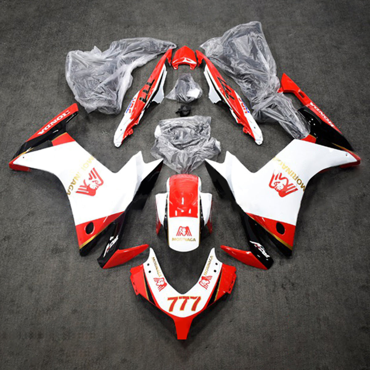 Amotopart 2013-2015 CBR500R Honda Red&White Fairing Kit