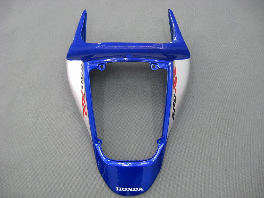 Amotopart 2007-2008 Honda CBR600RR Kit de carenado azul y plateado