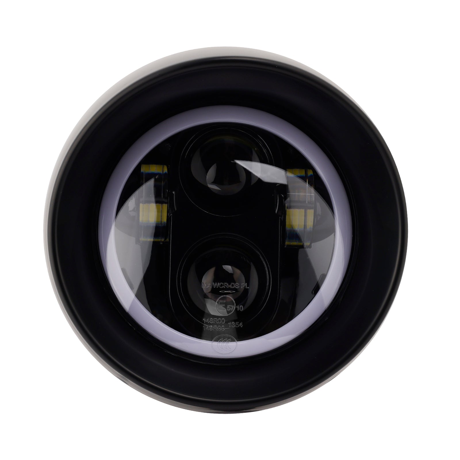 5.75" Cruise Cafe Racer Motorcycle Spotlight Headlight Led 4000lm Chrome