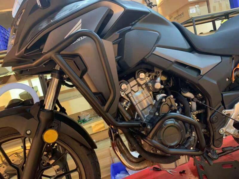 2019-2023 2022 Honda Cb 500 Cb500X Crash Bars Engine Guards Set Black