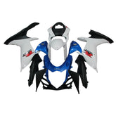 Amotopart 2011-2024 K11 GSXR 600/750 Suzuki Blu&amp;Bianco Style2 Kit carena