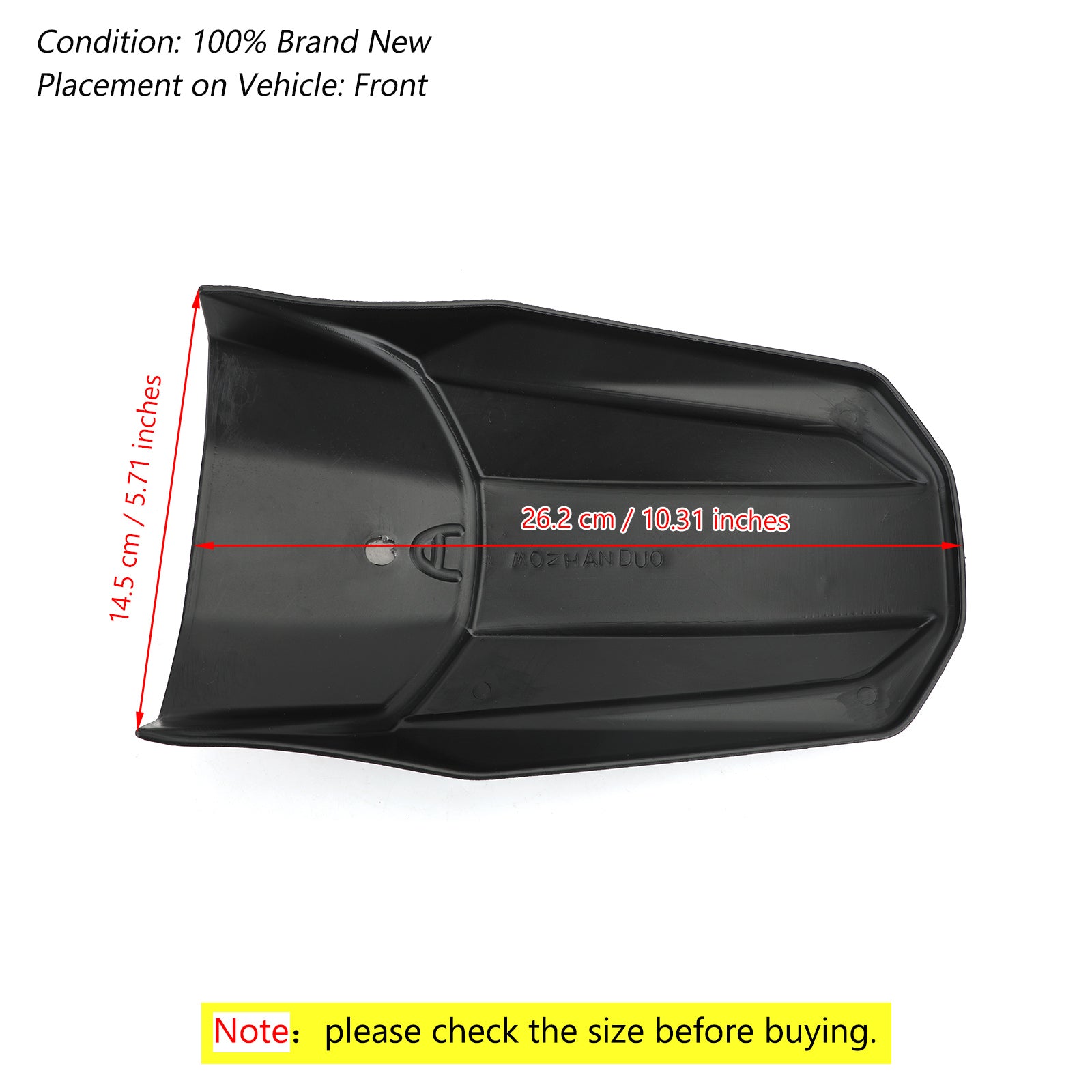 2019-2021 Honda CB500X ABS Plastic Front Fender Extender Splash Mudguard