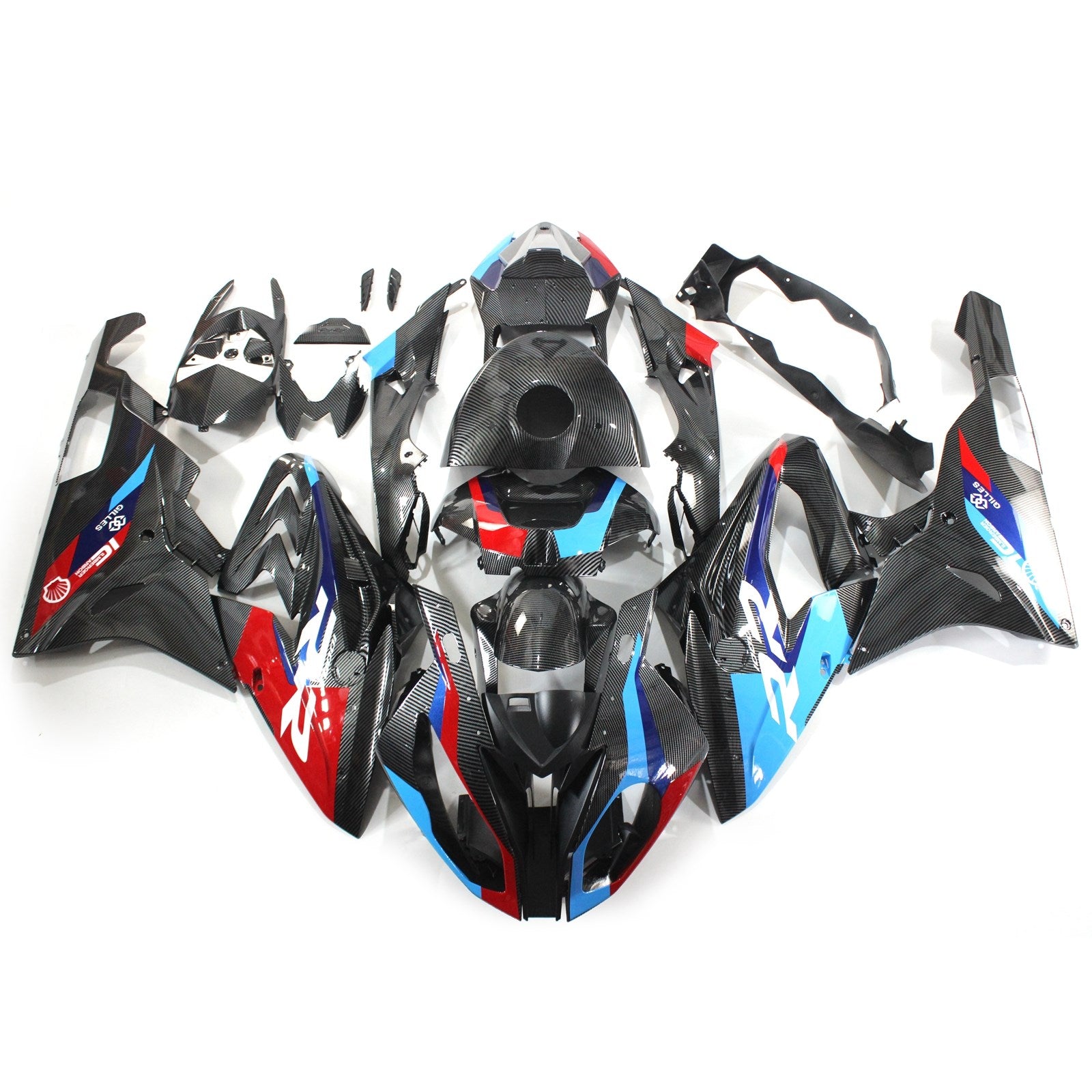 Amotopart 2015-2016 BMW S1000RR Kit de carenado con patrón de fibra de carbono