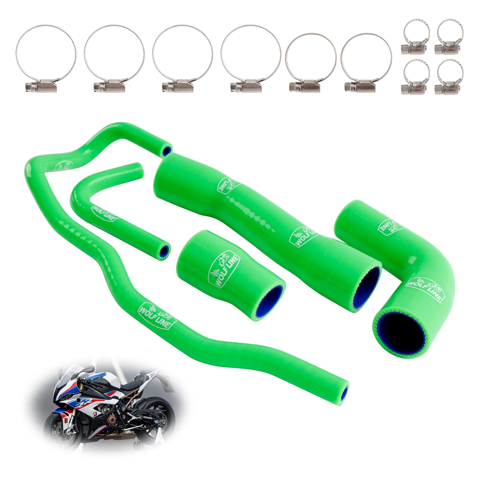 2019-2023 BMW S1000RR Silicone Radiator coolant Hose kit