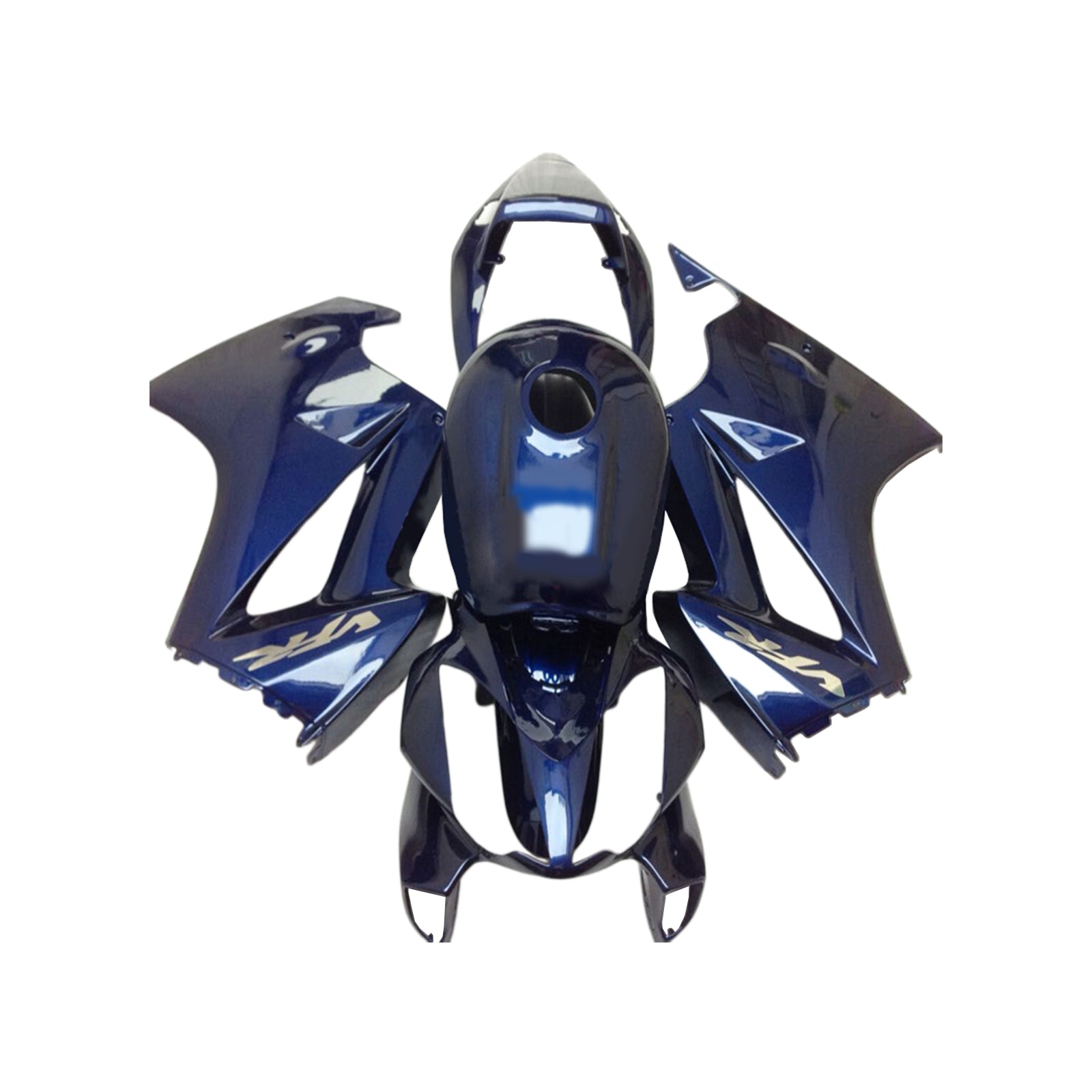 Amotopart 2002-2013 Honda VFR800 Kit de carenado azul brillante