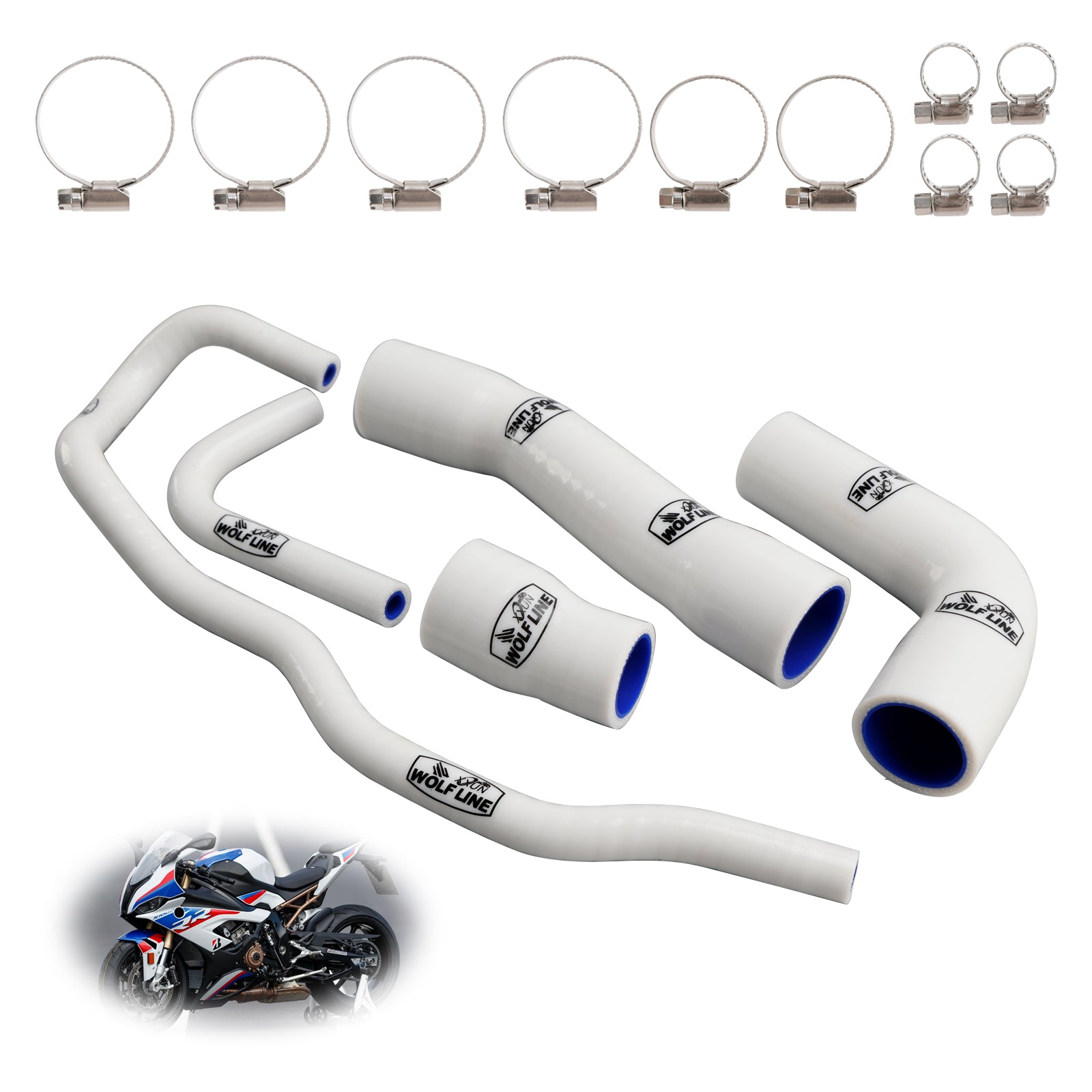 2019-2023 BMW S1000RR Silicone Radiator coolant Hose kit