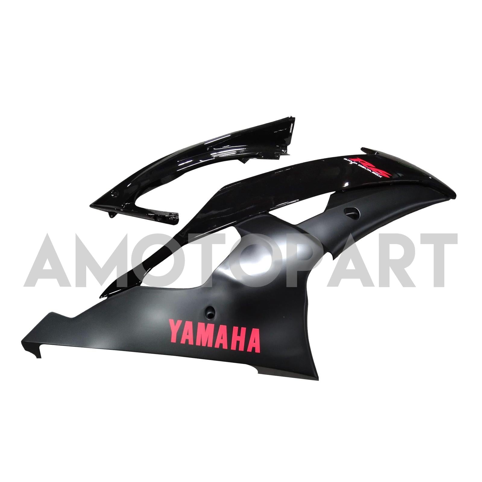 Amotopart 2008-2016 Yamaha YZF 600 R6 Black Fairing Kit