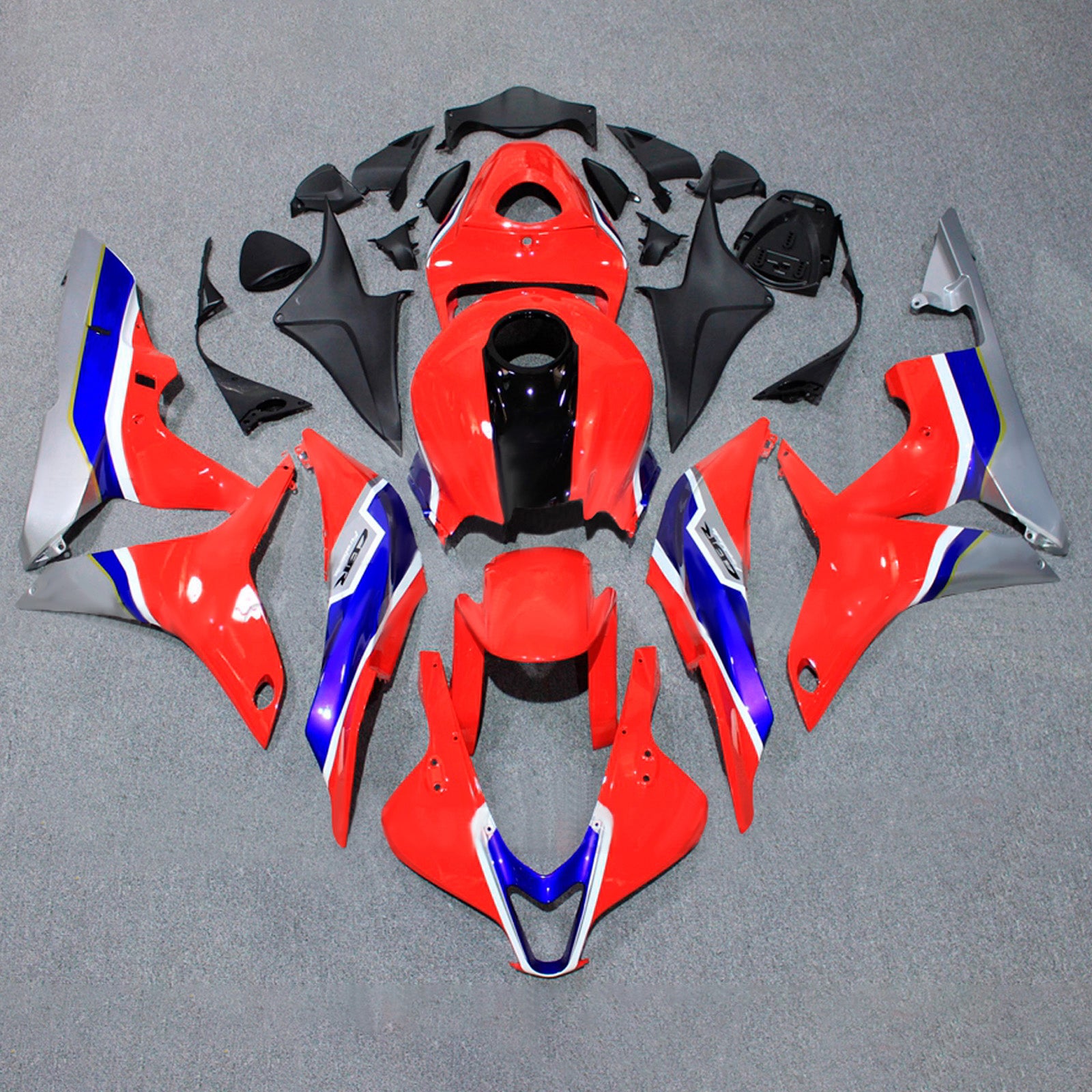 Amotopart 2007-2008 Honda CBR600RR Red Blue Fairing Kit