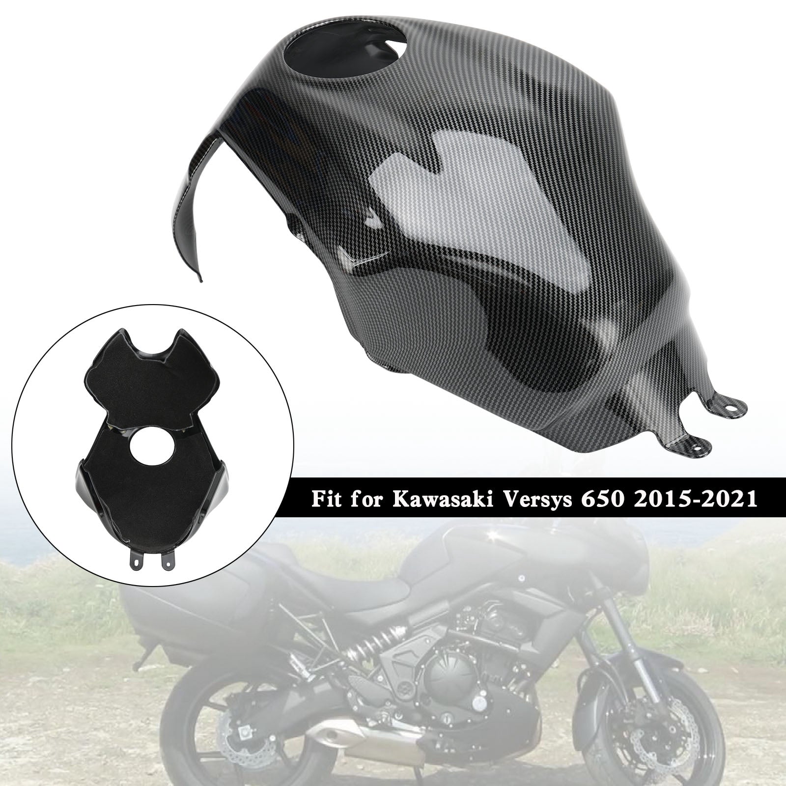 2015–2021 Kawasaki Versys 650 Tankdeckelschutz Verkleidungsschutz