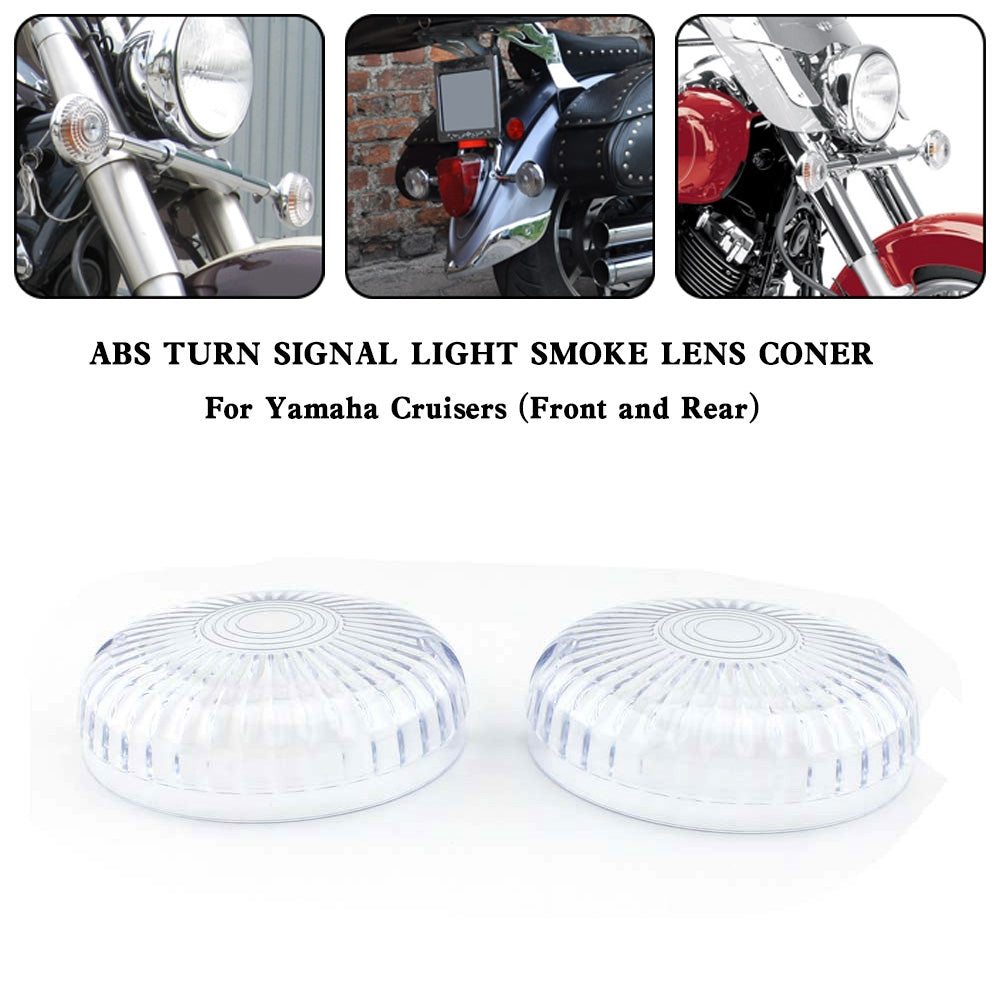 Cubierta de lente de luz de señal de giro para Yamaha V Star 650 1100 Vmax 1200/1700