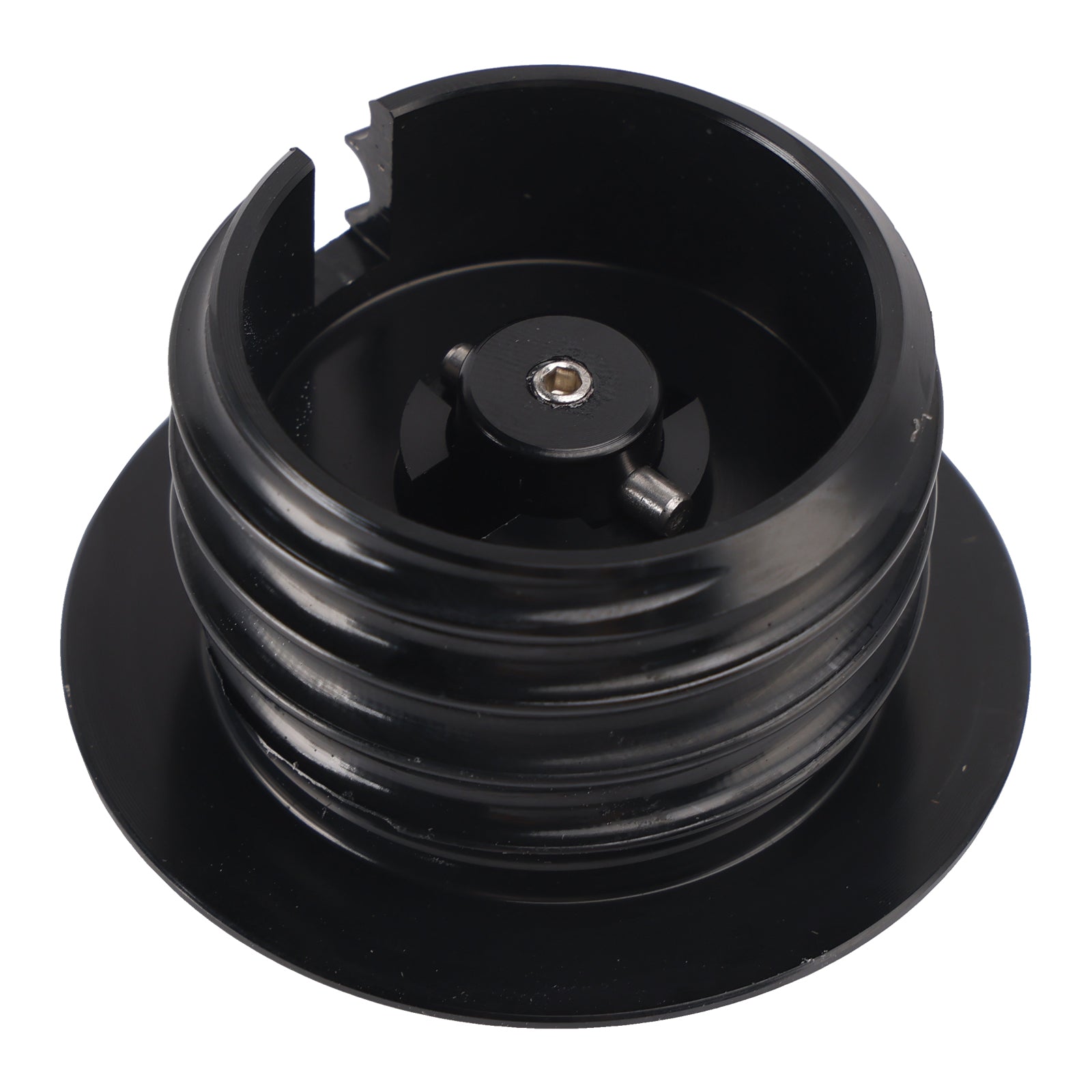 1982-2010 Softail Dyna Road King FXR Black Pop-Up Gas Cap Set Vented