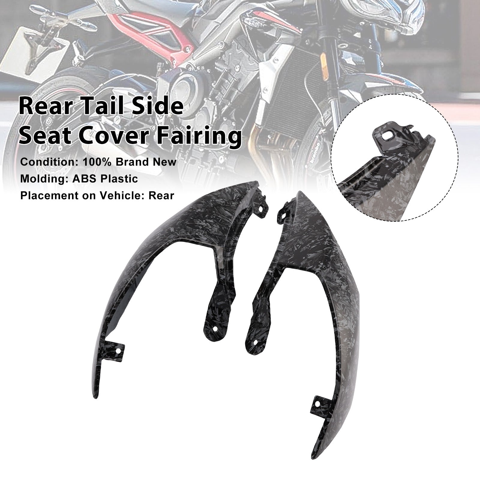 Street Triple 765 R RS 2020-2025 Rear Tail Side Seat Cover Fairing