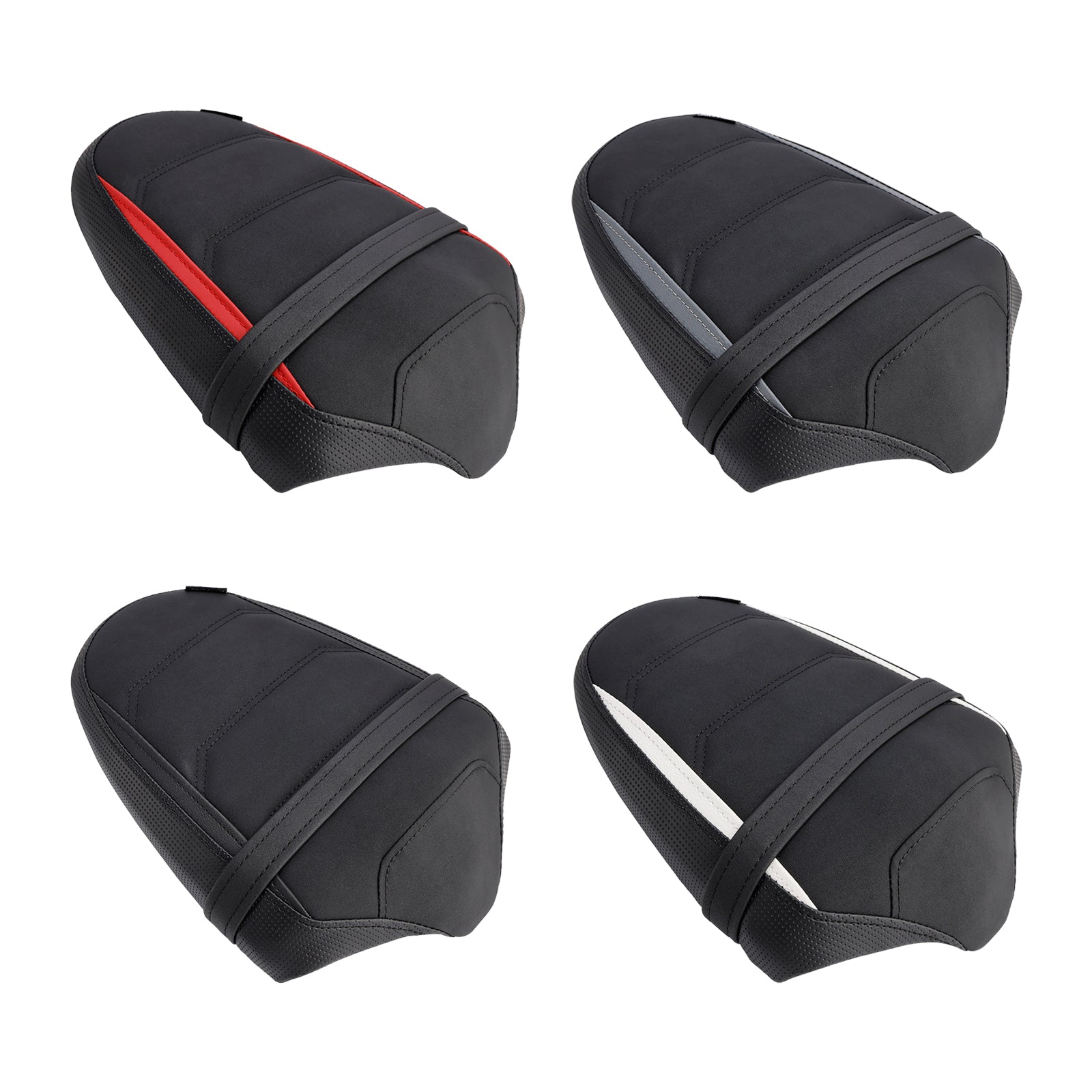 2024-2025 Triumph Daytona 660 Baksätet Passagerarkudde Flat Pu White Red