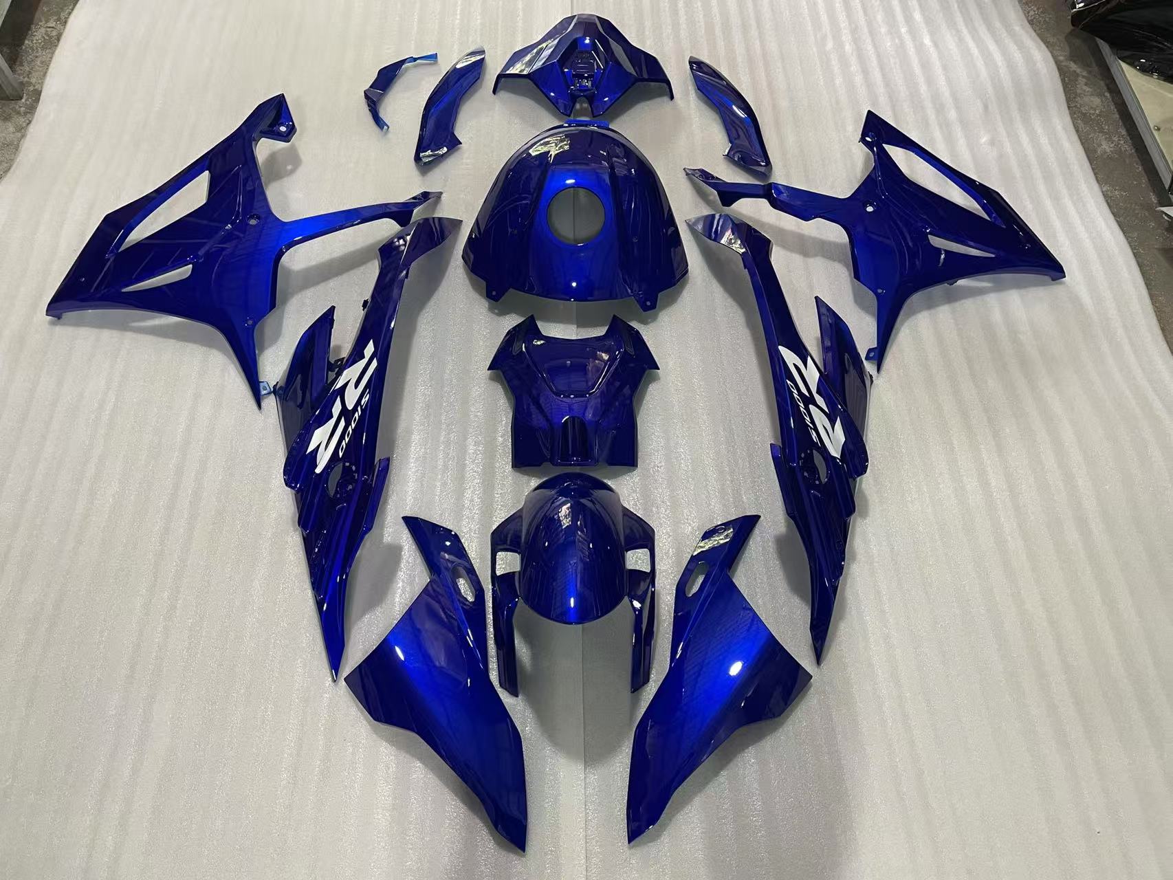 Amotopart 2023-2024 S1000RR BMW Kit de carenado rojo y azul Style1