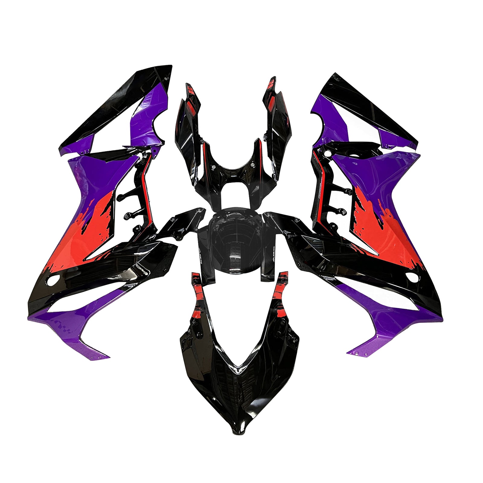 Amotopart 2021-2023 CBR650R Honda Purple&Black Fairing Kit