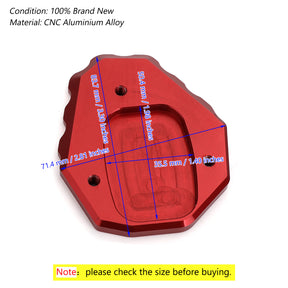 Piastra di ingrandimento del cavalletto di estensione del cavalletto laterale per HONDA CB500X 2019 Rosso