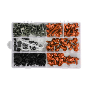 Amotopart 1993-1998 Kit carena Honda RVF400 NC35 arancione nero