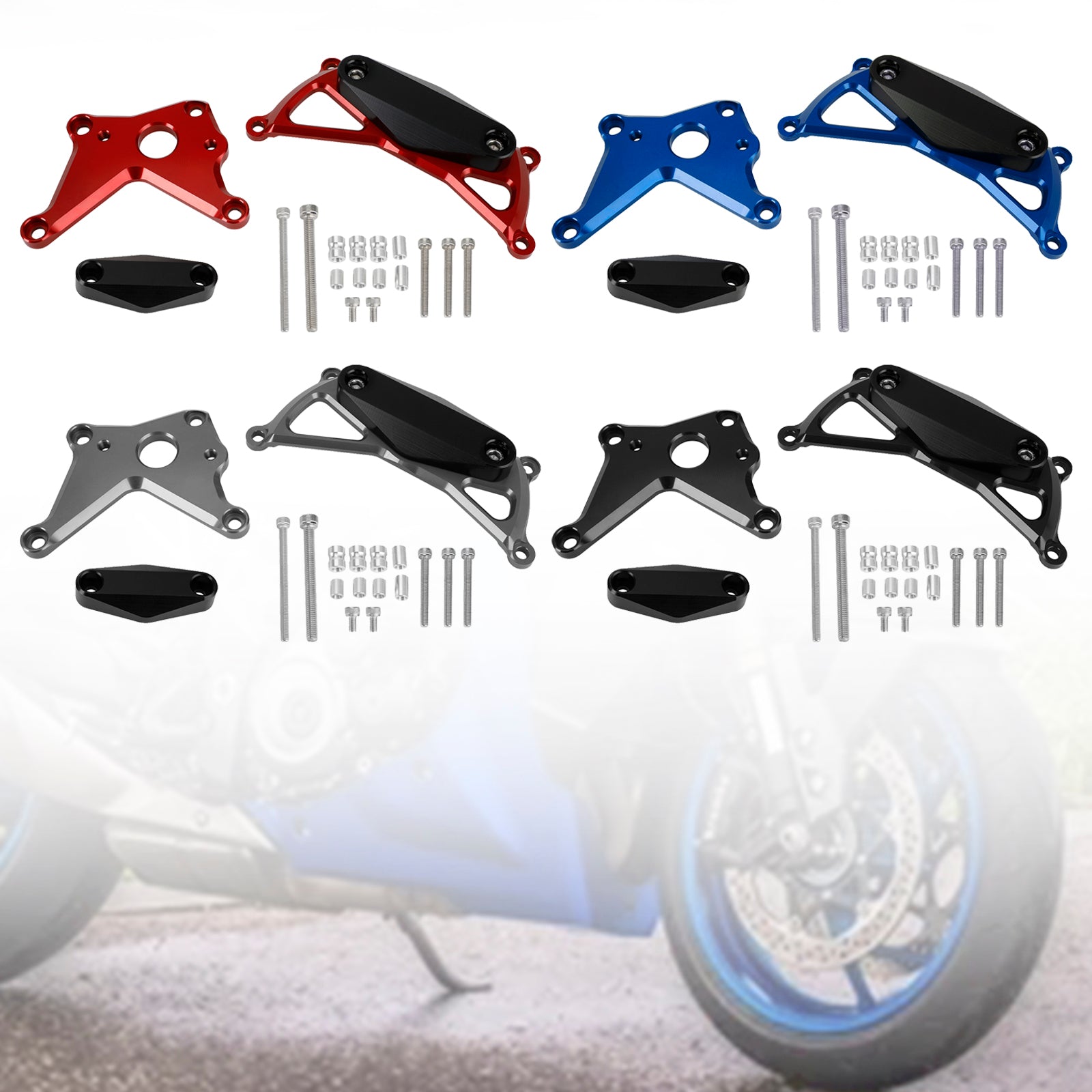 Plastic Engine Protector Covers Slider For Suzuki Gsx-S1000/Gt 21-22 Katana Titanium