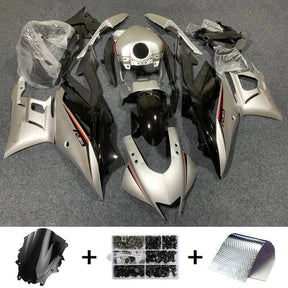 Amotopart 2022-2024 Yamaha YZF-R3 & R25 Black Silver Grey Fairing Kit