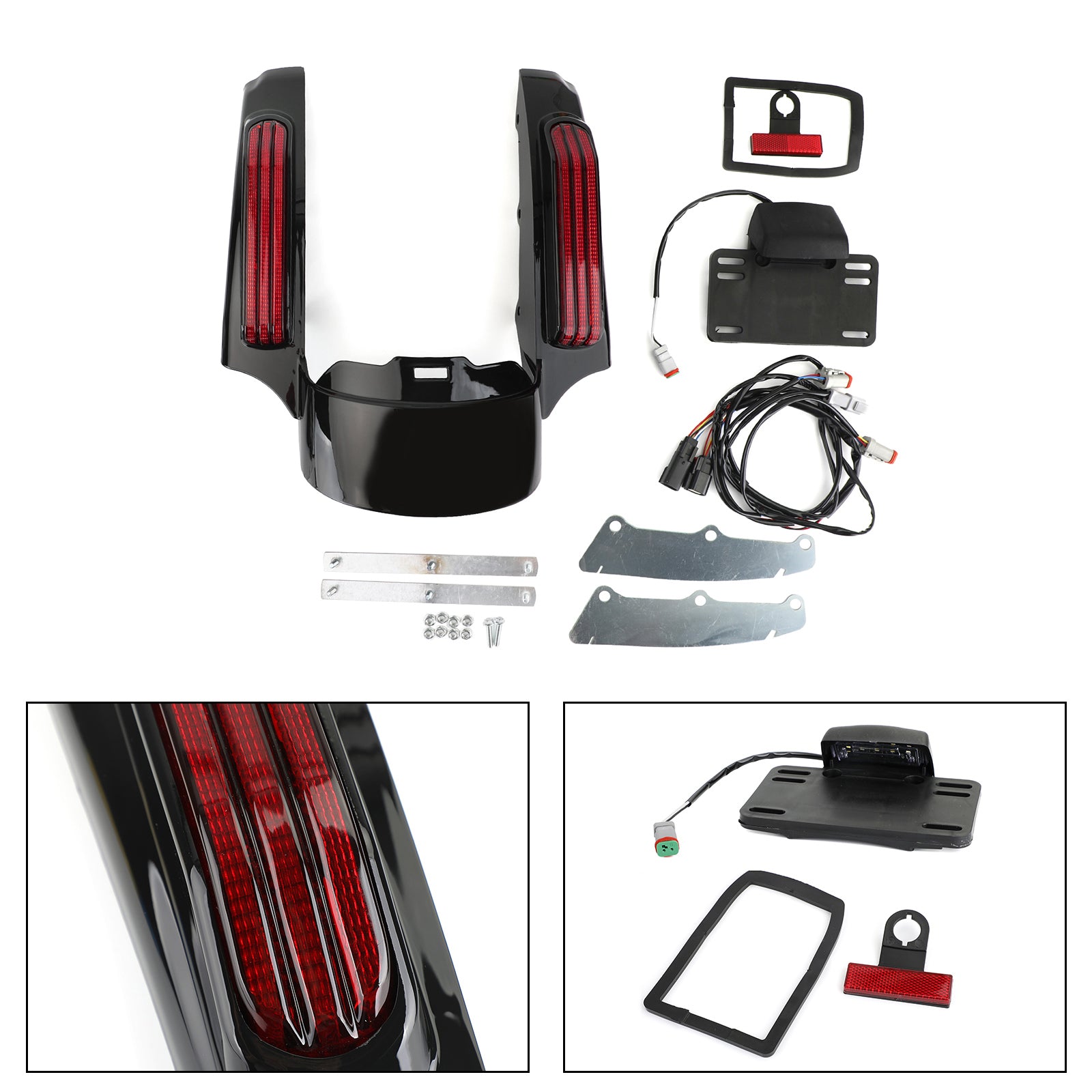 Luce a LED per parafango posteriore adatta per Touring Road King FLHR Street Glide FLHX