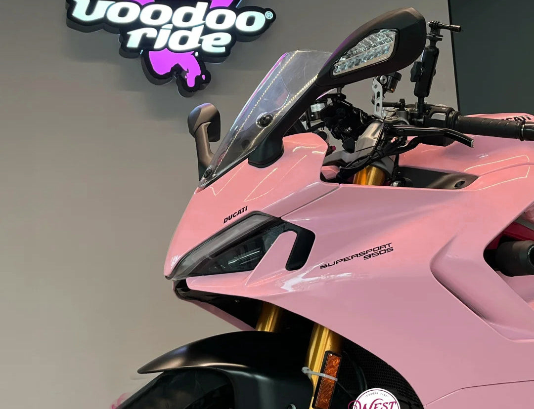Amotopart 2021-2024 Ducati Supersport 950 / 950S Black Pink Fairing Kit