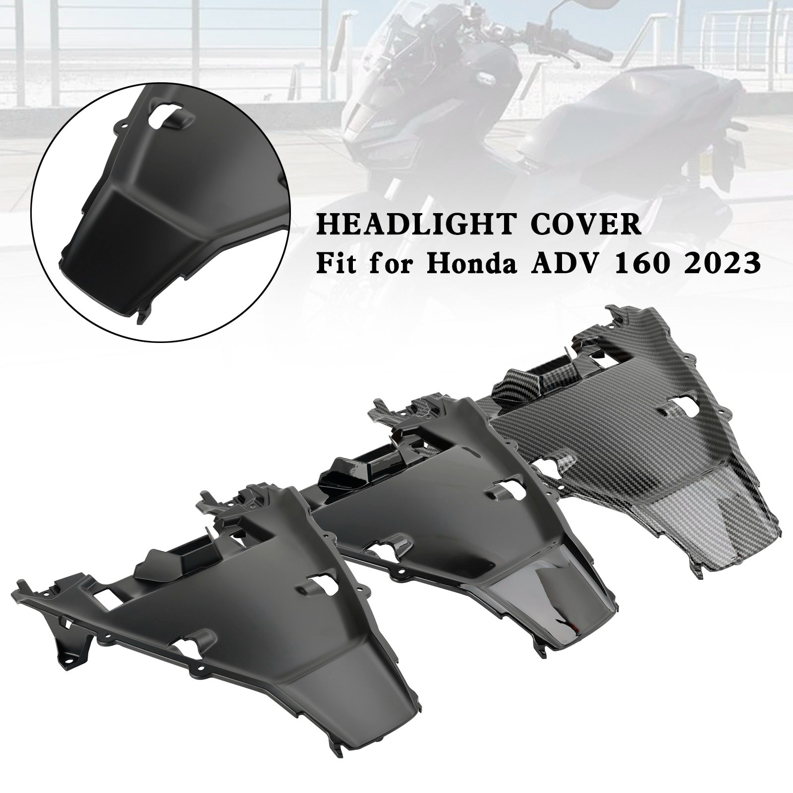 ABS-Kunststoff-Frontscheinwerfer-Nasenabdeckungsschutz für Honda ADV 160 2023
