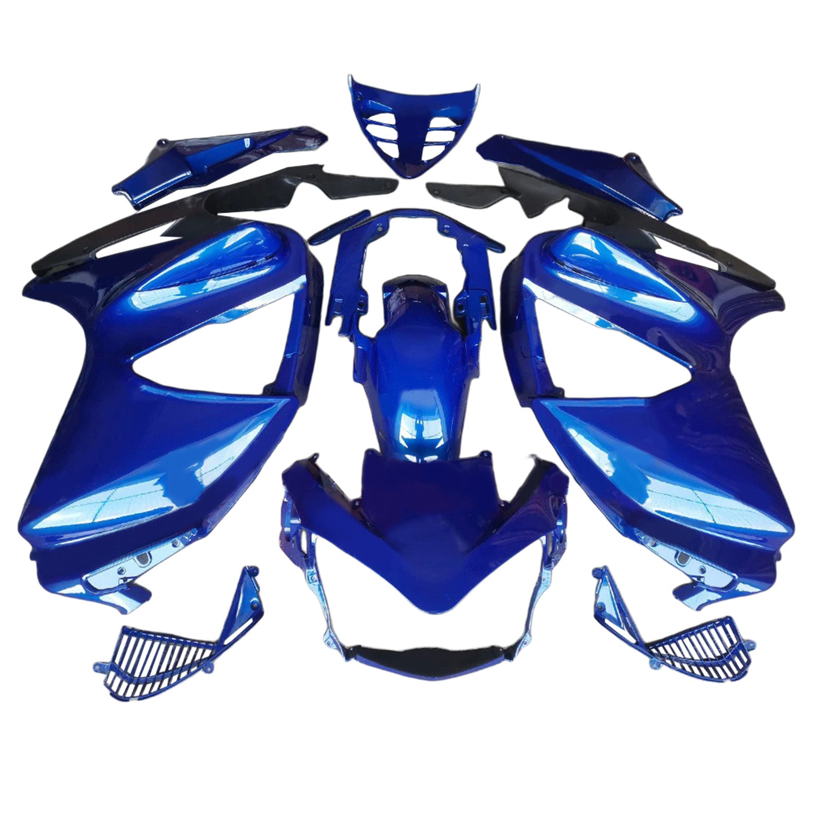 Amotopart Honda ST1300 2002-2016 Kit de carenado azul brillante