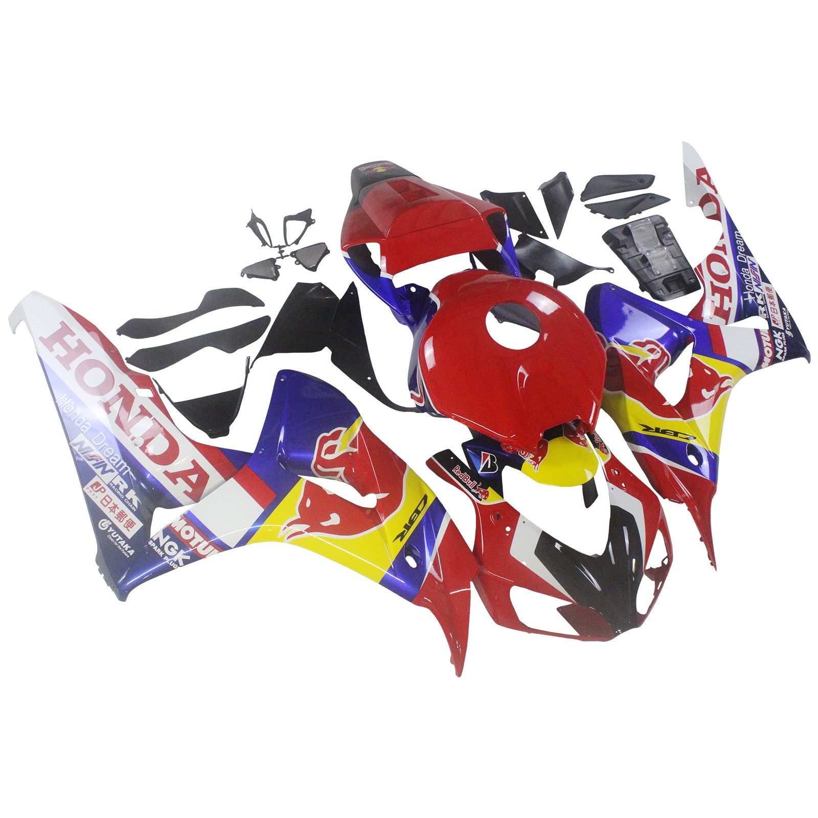 Amotopart 2006-2007 Honda CBR1000RR Red Blue Redbull Fairing Kit