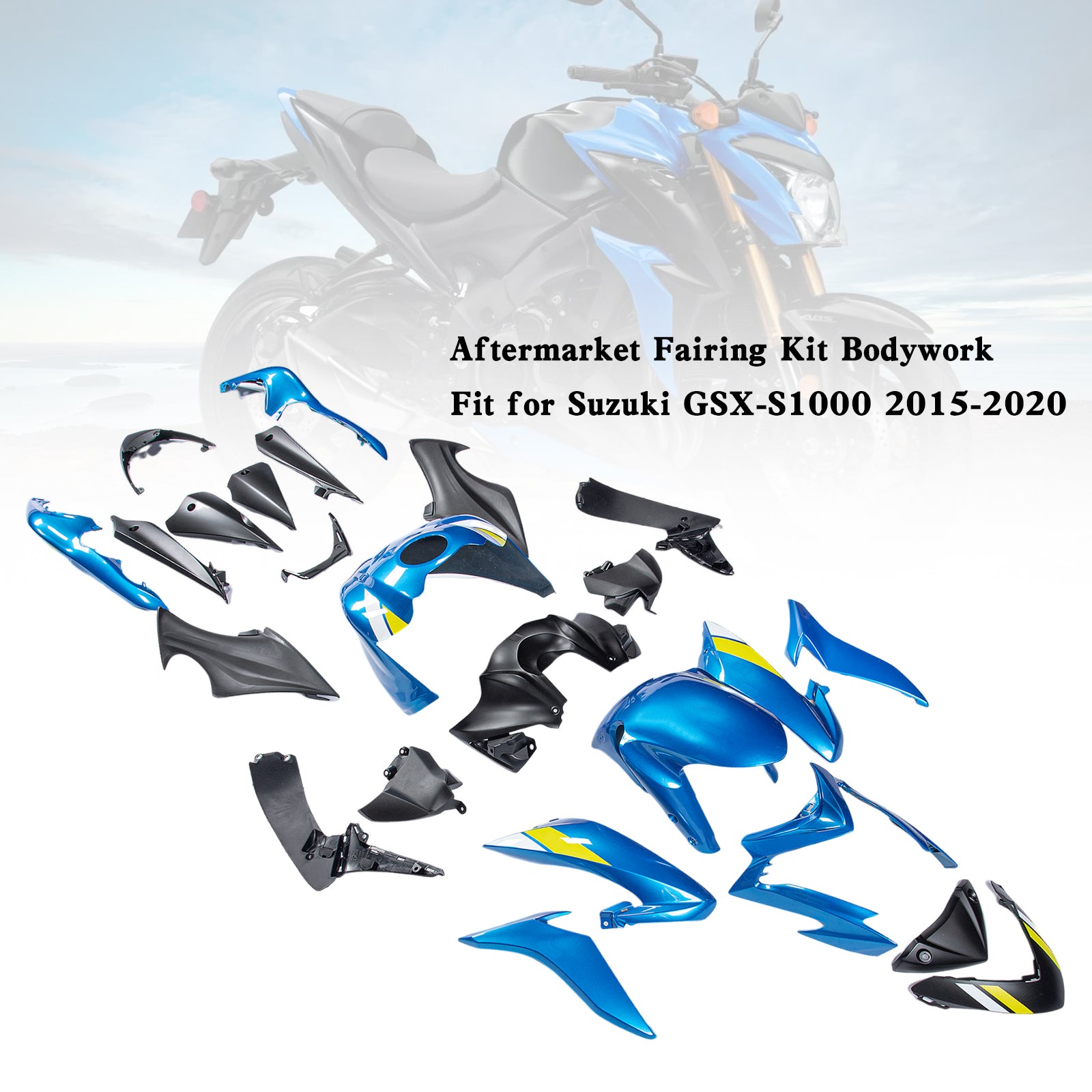 Amotopart (2015-2020) Suzuki GSX-S 1000 Fairing Kit Colletion 1