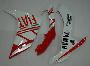 Amotopart 2007–2008 Yamaha YZF 1000 R1 Rot-Weiß Style1 Verkleidungsset