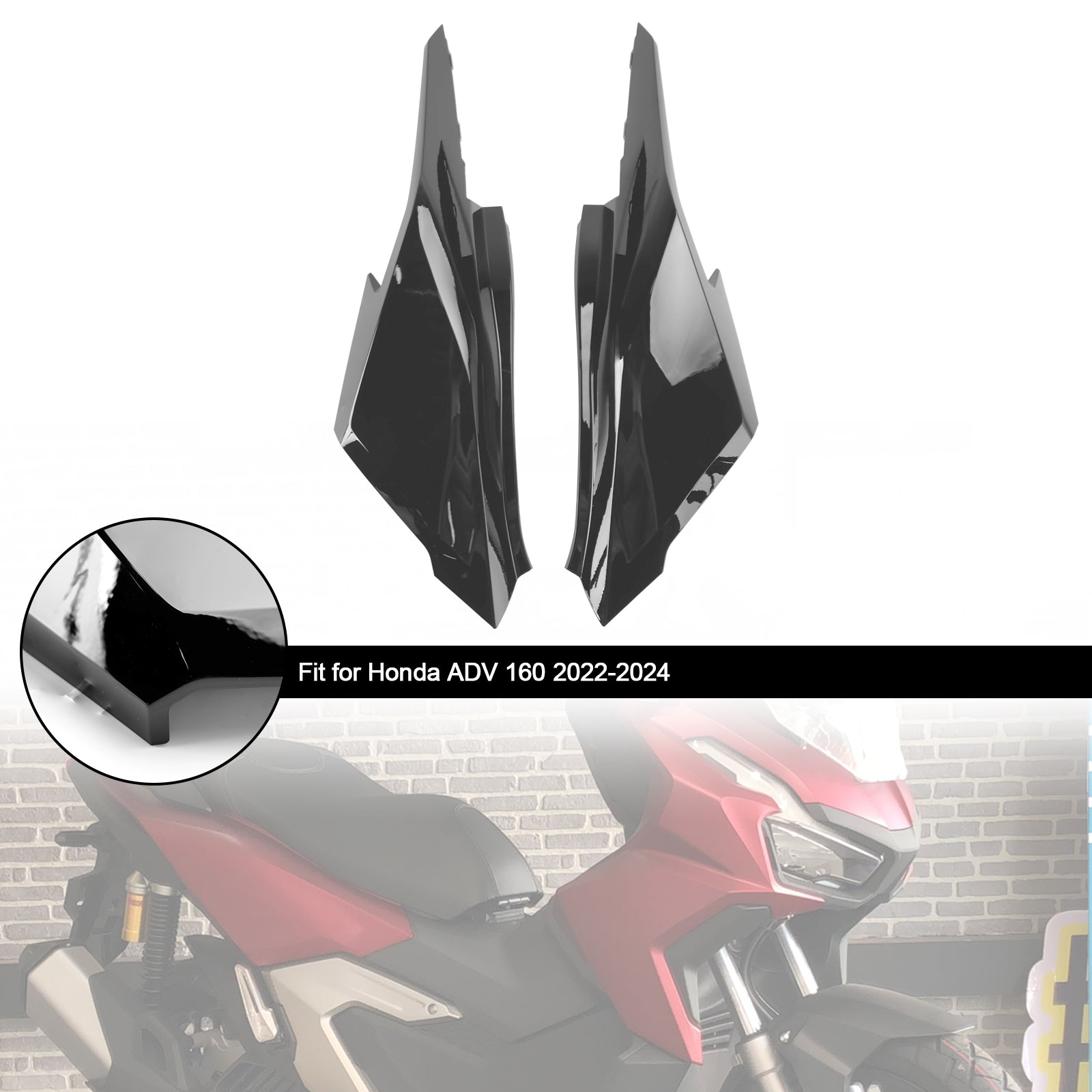 23-24 Honda ADV 160 Rear Seat Side Frame Cover Body Fairing Cowl