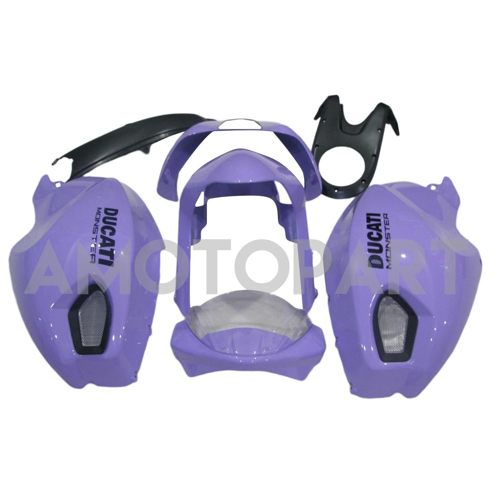 Amotopart All Years Ducati Monster 696 796 1100 S EVO Purple Fairing Kit